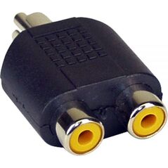 Adapter AV InLine RCA (Cinch) - RCA (Cinch) x2 czarny (99310)