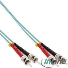 InLine Patchcord Światłowodowy ST/ST, 50/125µm, OM3, 3m (81503O)