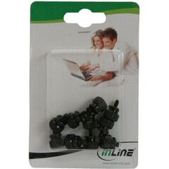 InLine Śrubki do obudowy 12mm Czarne 10 szt. (77770S)