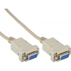 InLine DB-9 - DB-9, 2m, Szary (12222C)