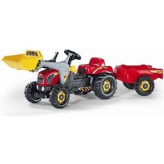 Rolly Toys Traktor Rolly z łyżką i przyczepą czerwony (5023127)
