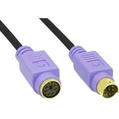 InLine PS/2 - PS/2, 2m, Czarny (13342W)