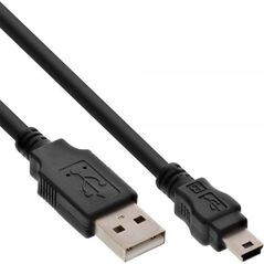 Kabel USB InLine USB-A - miniUSB 3 m Czarny (33107M)