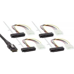 InLine SFF 8482 - SFF 8087, 0.75m, Wielokolorowy (27621)