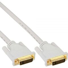 Kabel InLine DVI-D - DVI-D 3m biały (17783W)