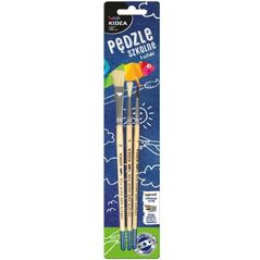 Derform Pędzle szkolne 3 szt. Kidea (DERF.P3KA)