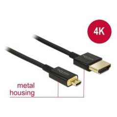 Kabel Delock HDMI Micro - HDMI 1m czarny (84781)