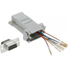 Adapter AV InLine D-Sub (VGA) - RJ-45 srebrny (68889L)