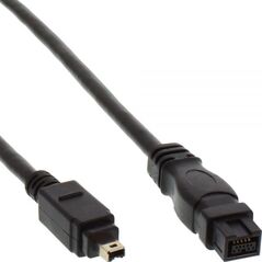 InLine Firewire 9-pin - Firewire 4-pin, 1.8m, Czarny (34902)