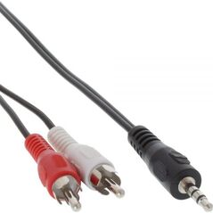 Kabel InLine Jack 3.5mm - RCA (Cinch) x2 0.5m czarny (89944)