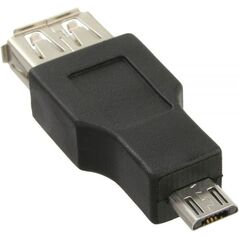 Adapter USB InLine microUSB - USB Czarny  (31604)