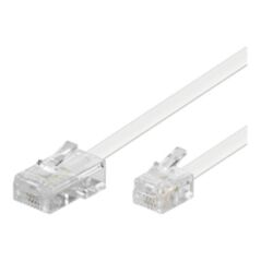 MicroConnect RJ-11/RJ-45 (M/M) 3m Biały (MPK453)