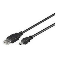 Kabel USB MicroConnect USB-A - miniUSB 1.8 m Czarny (USBAMB52)