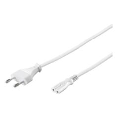 Kabel zasilający MicroConnect C7, 5m, biały (PE030750W)