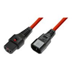 Kabel zasilający MicroConnect IEC LOCK C13 - C14, 3m (PC1387)
