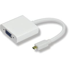 Adapter AV MicroConnect HDMI Micro - D-Sub (VGA) biały (HDMIDVGA)