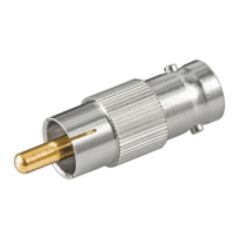 Adapter AV MicroConnect RCA (Cinch) - BNC srebrny (BNCRCAADAPTOR)