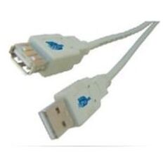 Kabel USB MicroConnect USB-A - USB-A 0.5 m Szary (USBAAF05)