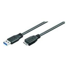 Kabel USB MicroConnect USB-A - microUSB 1 m Czarny (USB3.0AB1MICRO)