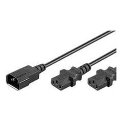 Kabel zasilający MicroConnect C13x2 - C14, 1.2m (PE061312)