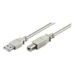 Kabel USB MicroConnect USB-A - USB-B 3 m Biały (USBAB3)