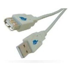 Kabel USB MicroConnect USB-A - USB-A 3 m Szary (USBAAF3)