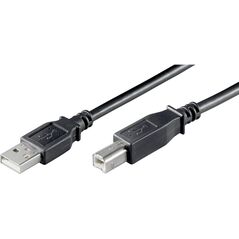 Kabel USB Eigenbrand USB-A - USB-B 3 m Czarny (68901)