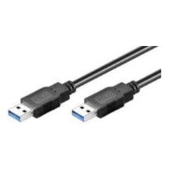 Kabel USB MicroConnect USB-A - USB-A 2 m Czarny (USB3.0AA2B)