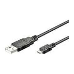 Kabel USB MicroConnect USB-A - microUSB 3 m Czarny (USBABMICRO3)
