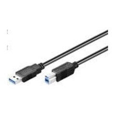 Kabel USB MicroConnect USB-A - USB-B 3 m Czarny (USB3.0AB3B)