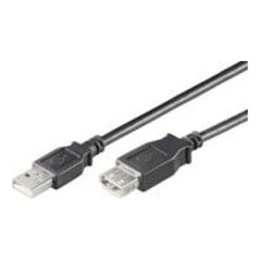 Kabel USB MicroConnect USB-A - USB-A 5 m Czarny (USBAAF5B)