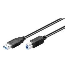 Kabel USB MicroConnect USB-A - USB-B 5 m Czarny (USB3.0AB5B)