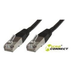 MicroConnect Patchchord SSTP CAT6, LSZH, czarny, 0.5m (SSTP6005S)