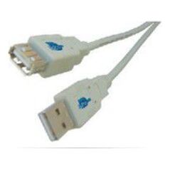 Kabel USB MicroConnect USB-A - USB-A 2 m Szary (USBAAF2)