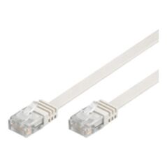 MicroConnect RJ-45/RJ-45 kat.6 0.5m Biały (V-UTP6005W-FLAT)