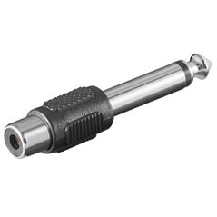Adapter AV MicroConnect Jack 6.3mm - RCA (Cinch) czarny (AUDANG)