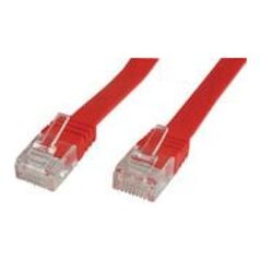 MicroConnect RJ-45/RJ-45 kat.6 1m Czerwony (V-UTP601R-FLAT)