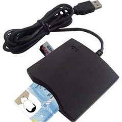 OEM Smart card (Personal ID card with chip) reader, grey, external - DCR0003