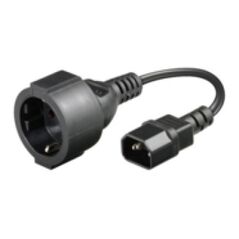 Kabel zasilający MicroConnect Adapter C14 -Schuko, 0.23m (PE130075)