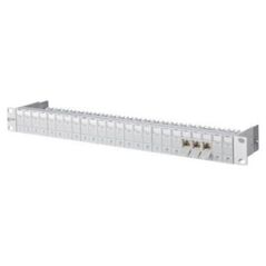 MetzConnect BTR BTR Patch Panel C6Amodul, Cat 6A, 24 Port, 19", silver anodised - 130B11P0-E