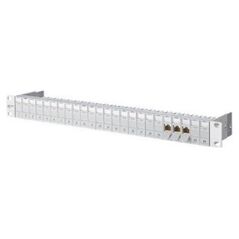 MetzConnect BTR BTR Patch Panel E-DAT modul, Cat 6a, 24 Port, 19", anodised silver - 130920-E