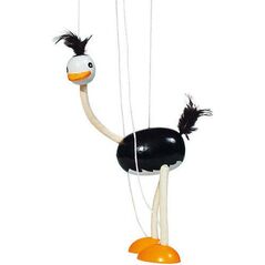 Goki Drewniana marionetka postać Struś (GOKI-SO 104)