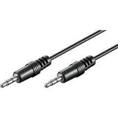 Kabel Goobay Jack 3.5mm - Jack 3.5mm 1.5m czarny (51658)