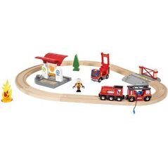 Brio Kolejka Straż Pożarna Firefighter Set (33815)