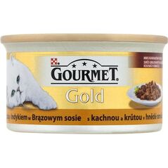 Gourmet Gold z kaczką i indykiem w brązowym sosie 85g