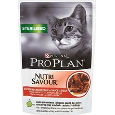 Purina Pro Plan Sterilised Nutrisavour Wołowina 85g