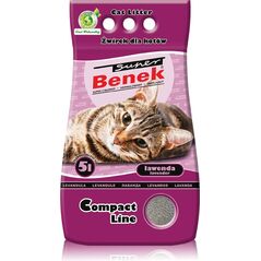 Żwirek dla kota Super Benek Compact Lawenda 5 l