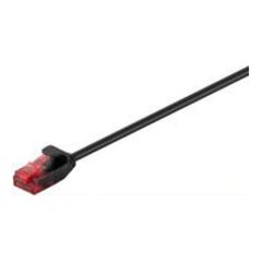 MicroConnect RJ-45/RJ-45 kat.6 U/UTP Czarny 1m (V-UTP601S-SLIM)