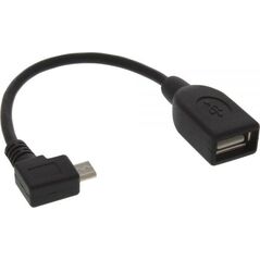 Adapter USB InLine microUSB - USB Czarny  (31606W)