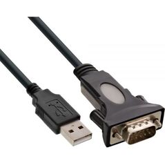Kabel USB InLine USB-A - RS-232 0.25 m Czarny (33306I)
